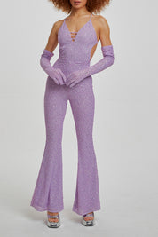 Aura Jumpsuit in Lilac