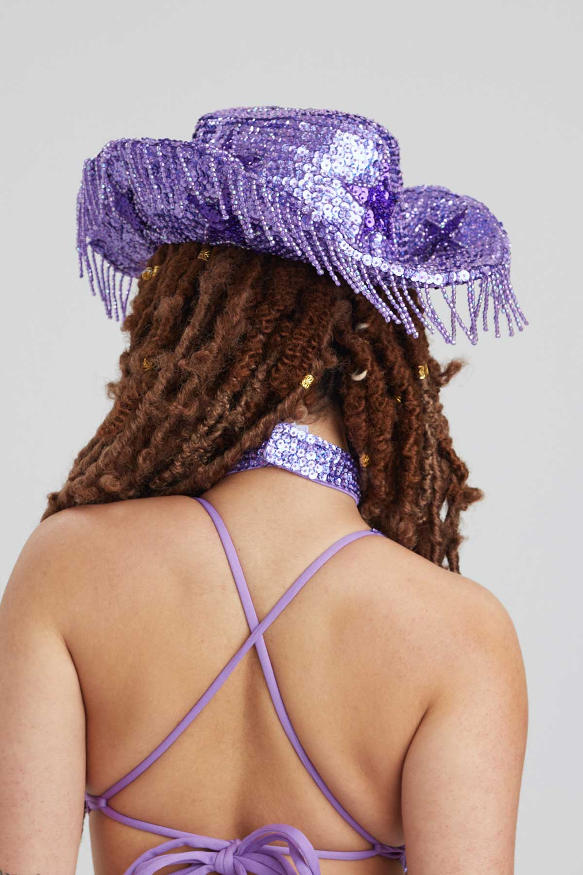 Lilac Stargazer Sequin Cowboy Hat - Easy Tiger