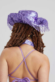 Lilac Stargazer Sequin Cowboy Hat - Easy Tiger