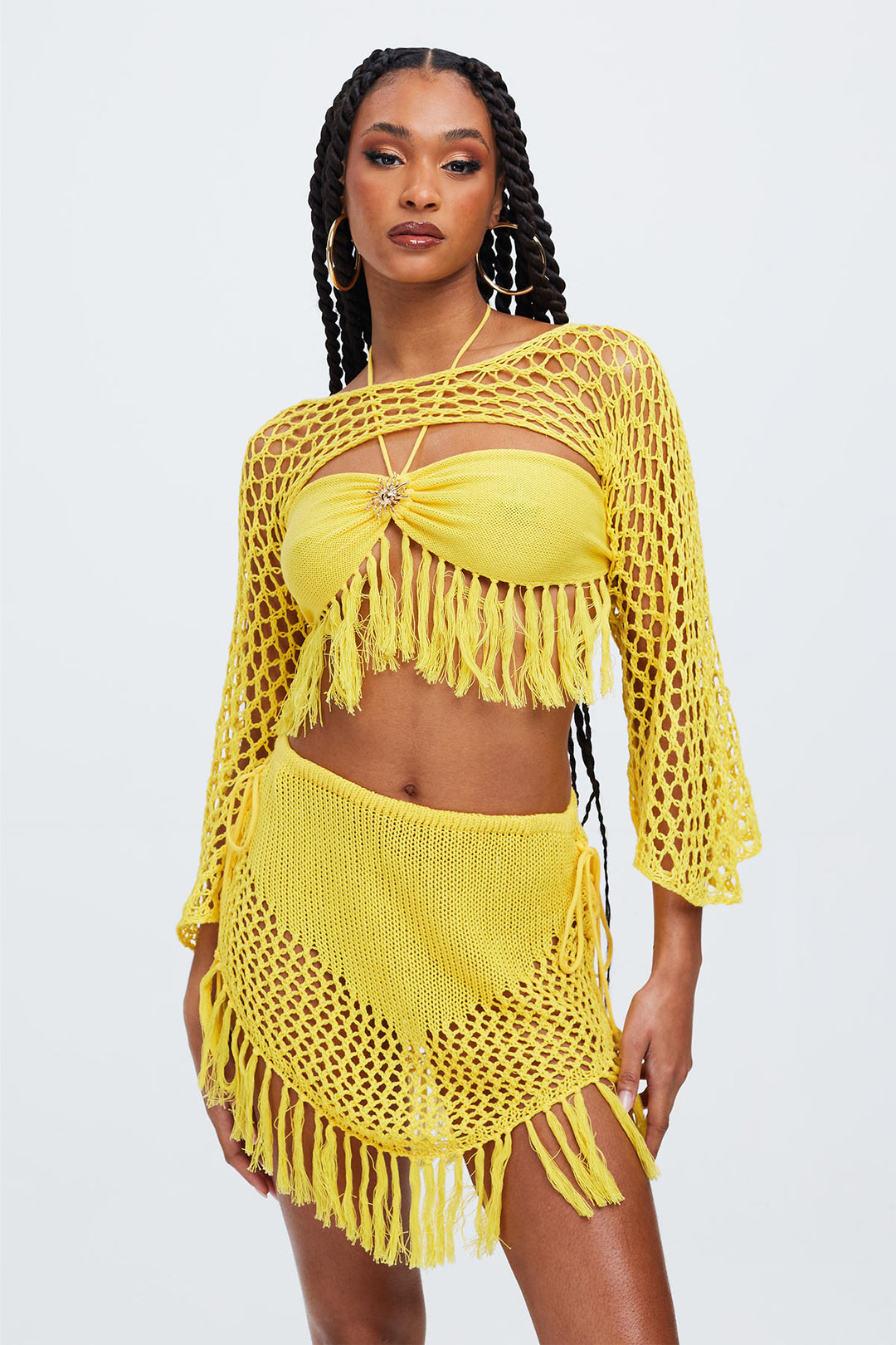 Sunshine Crochet Tassel Skirt