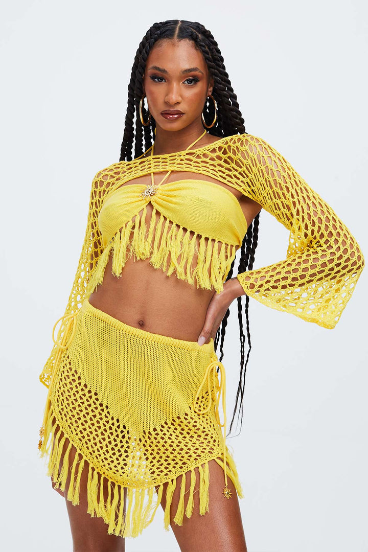 Sunshine Crochet Tassel Skirt