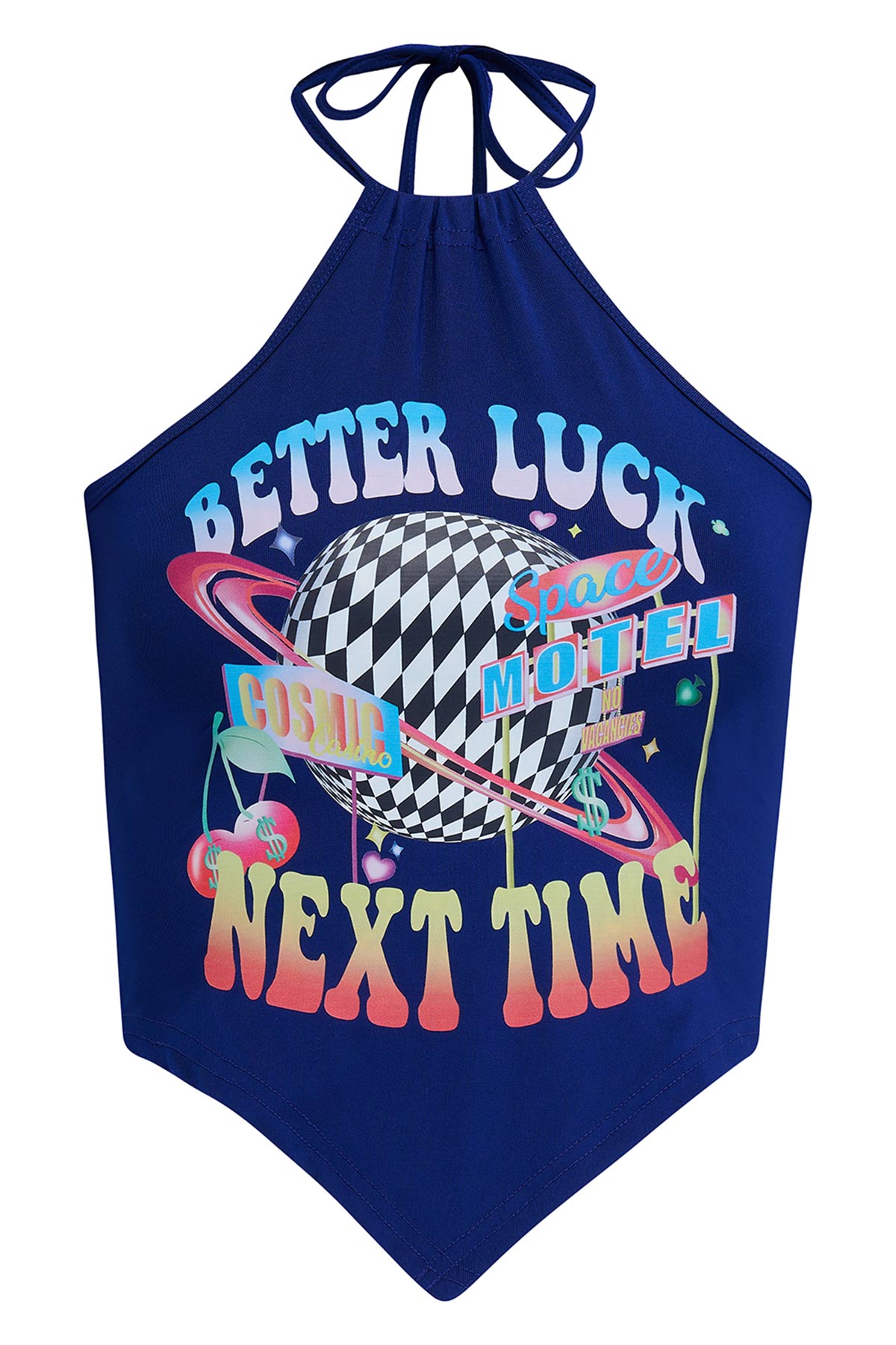 Wish Me Luck Halterneck Top - Easy Tiger