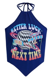 Wish Me Luck Halterneck Top - Easy Tiger