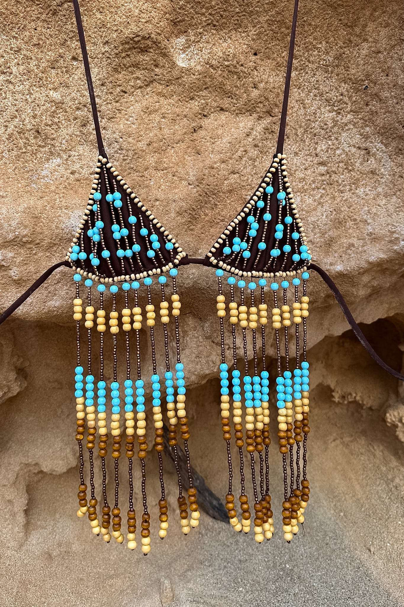 La Isla Beaded Tassel Bra Top