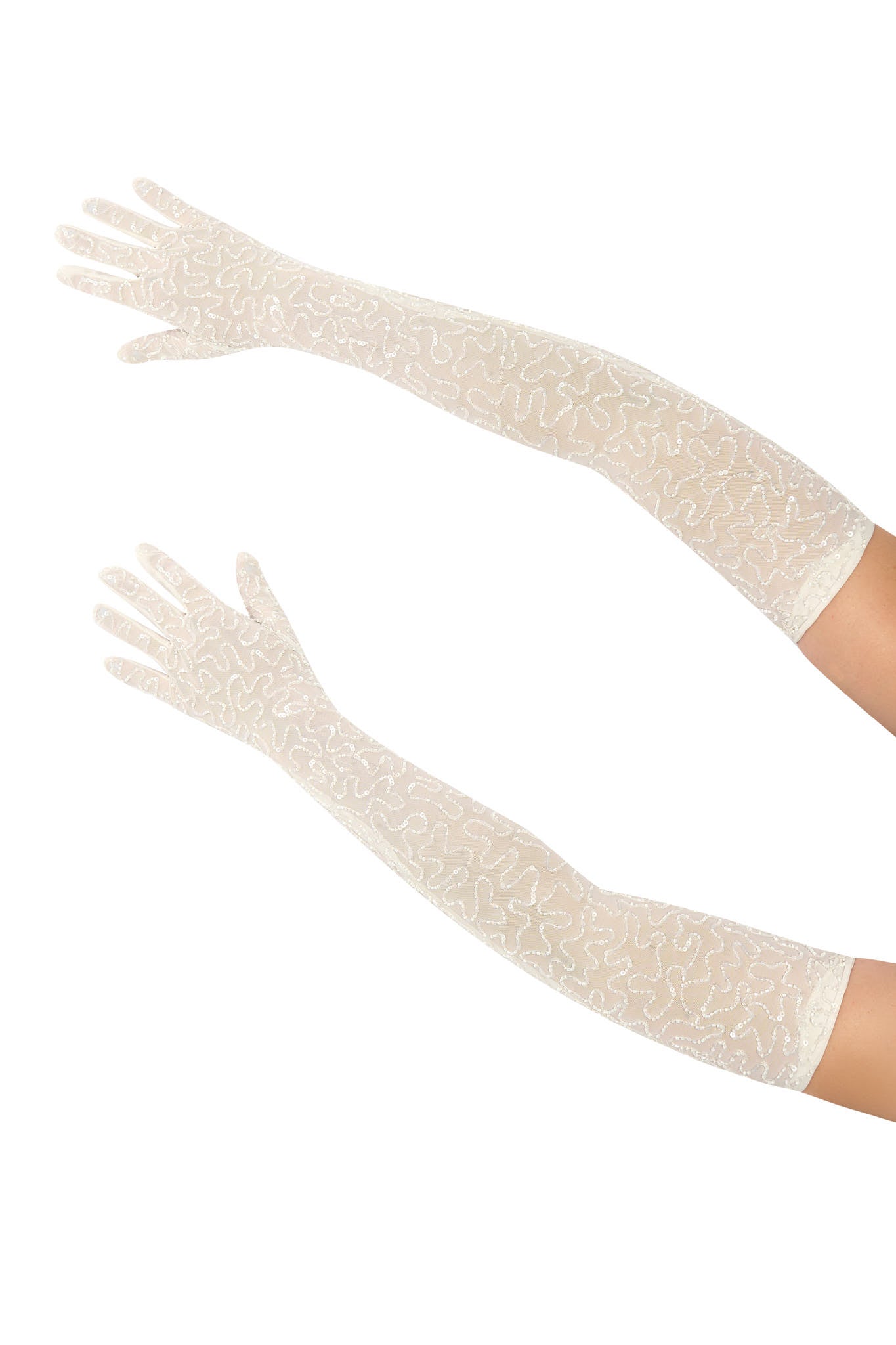 Aura Gloves in White