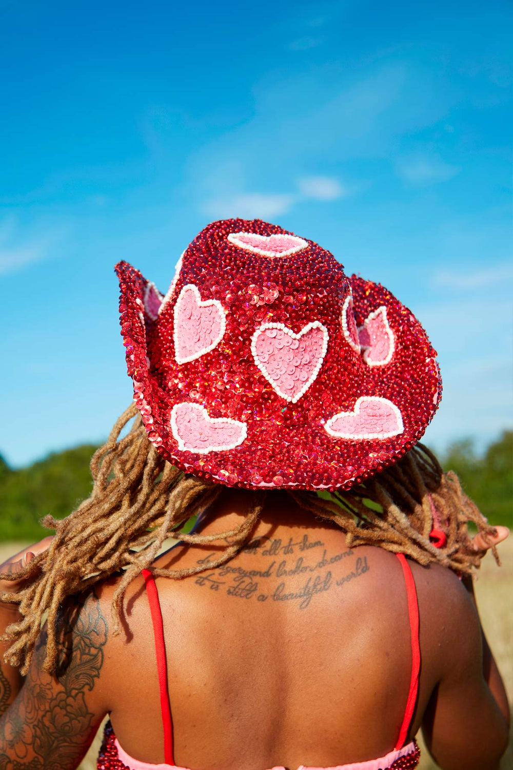 Cupid Cowgirl Sequin Hat - Easy Tiger