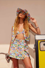Jackpot Denim Skort - Easy Tiger