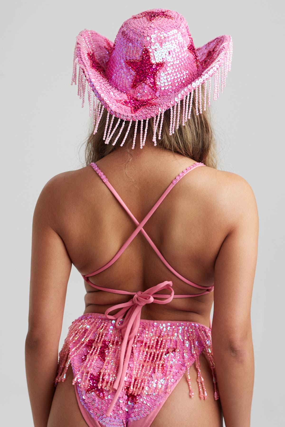Pink Stargazer Sequin Bodysuit - Easy Tiger
