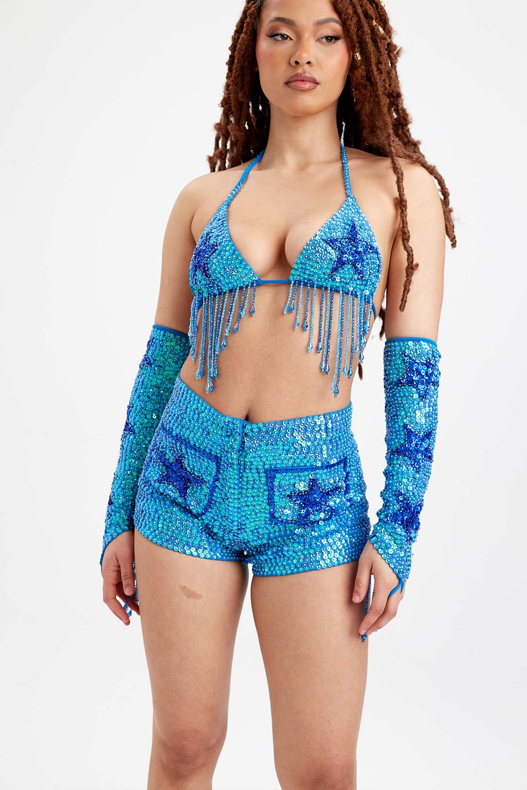 Starlight Sequin Bikini Top - Easy Tiger