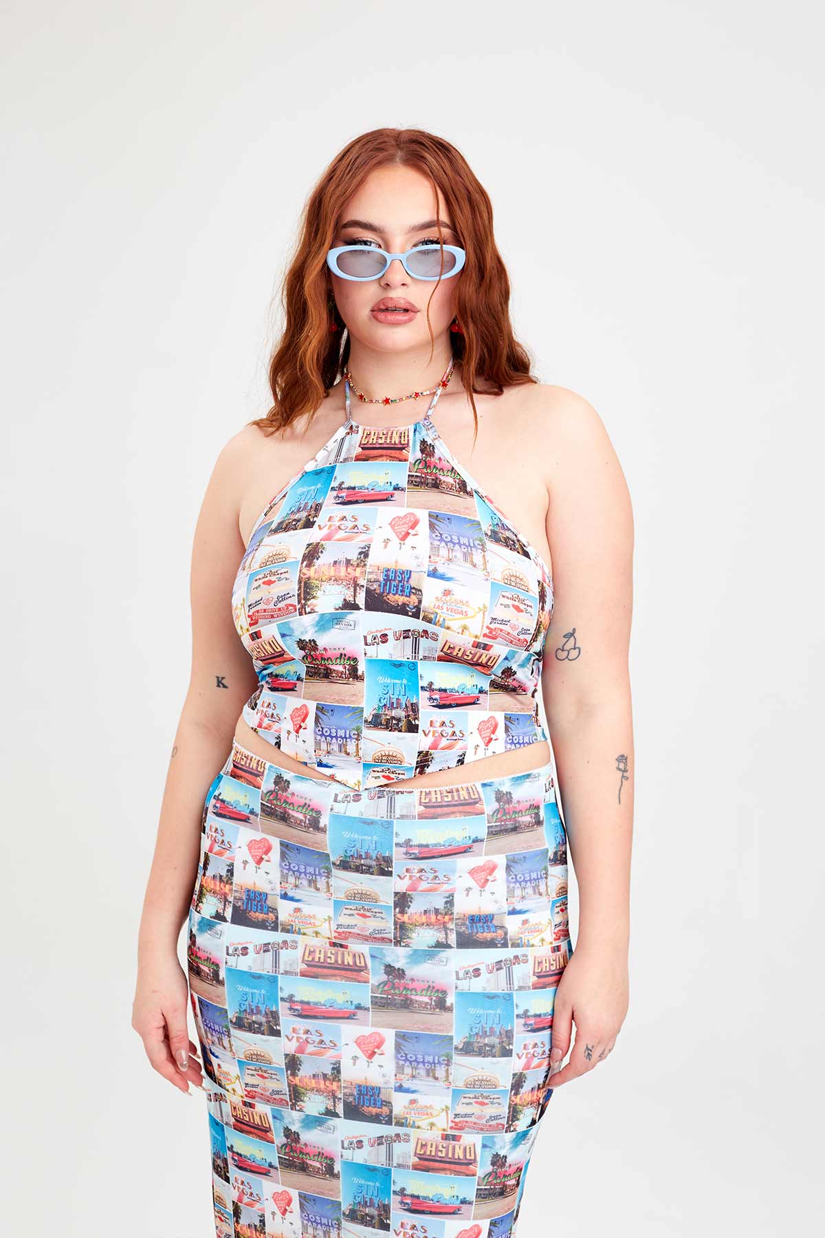 Wish You Were Here Scarf Top - Easy Tiger