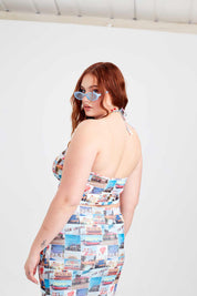 Wish You Were Here Scarf Top - Easy Tiger