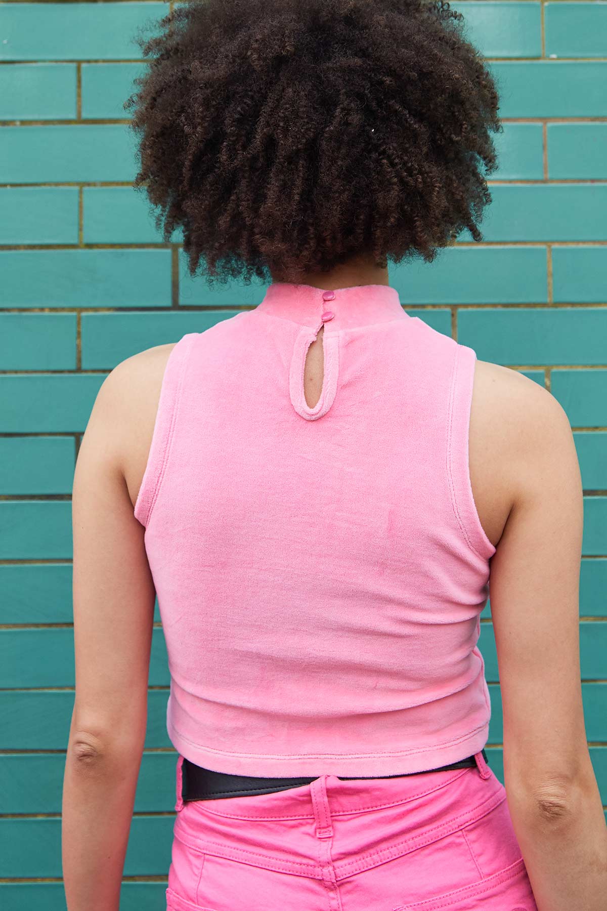 Wild At Heart Velvet Top - Pink - Easy Tiger