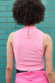 Wild At Heart Velvet Top - Pink - Easy Tiger