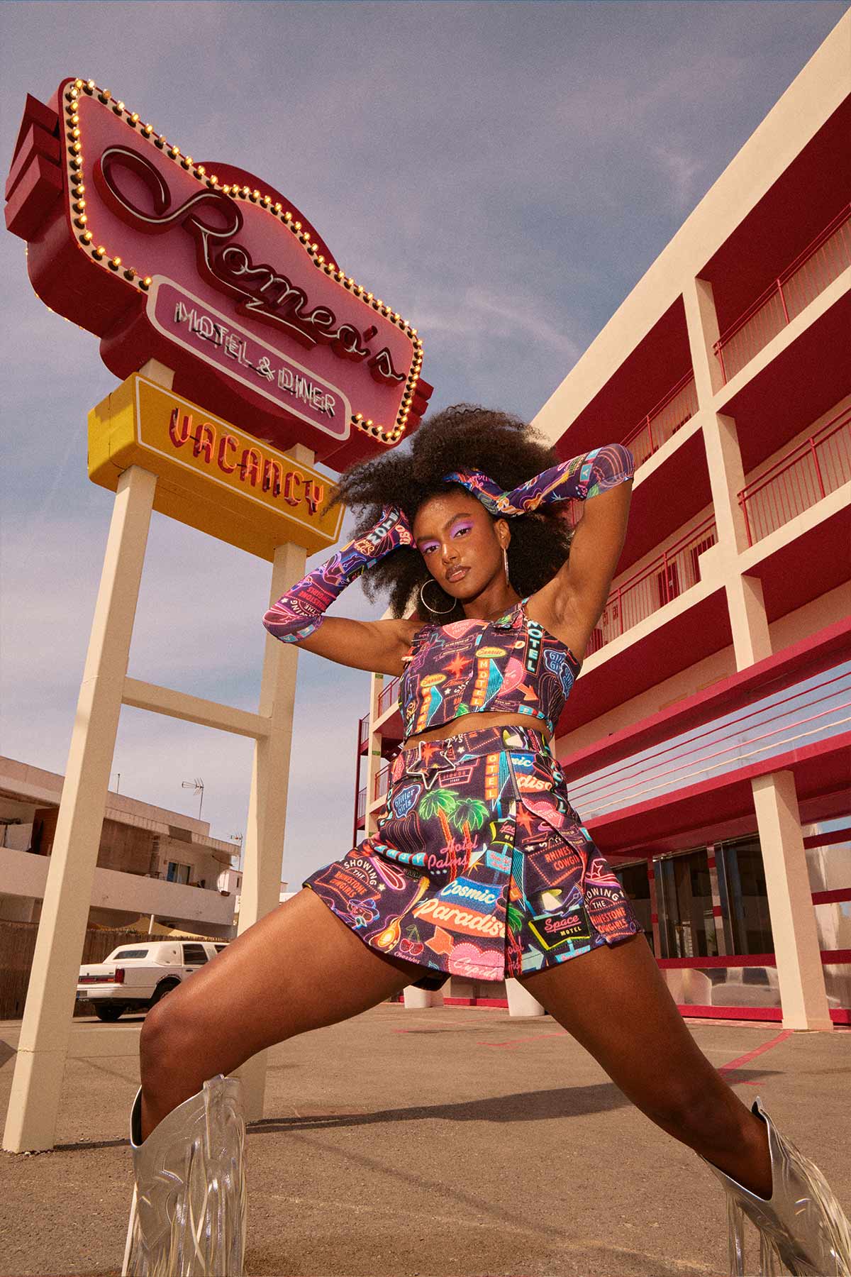 Vegas Baby Denim Skort - Easy Tiger