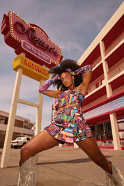 Vegas Baby Denim Skort - Easy Tiger