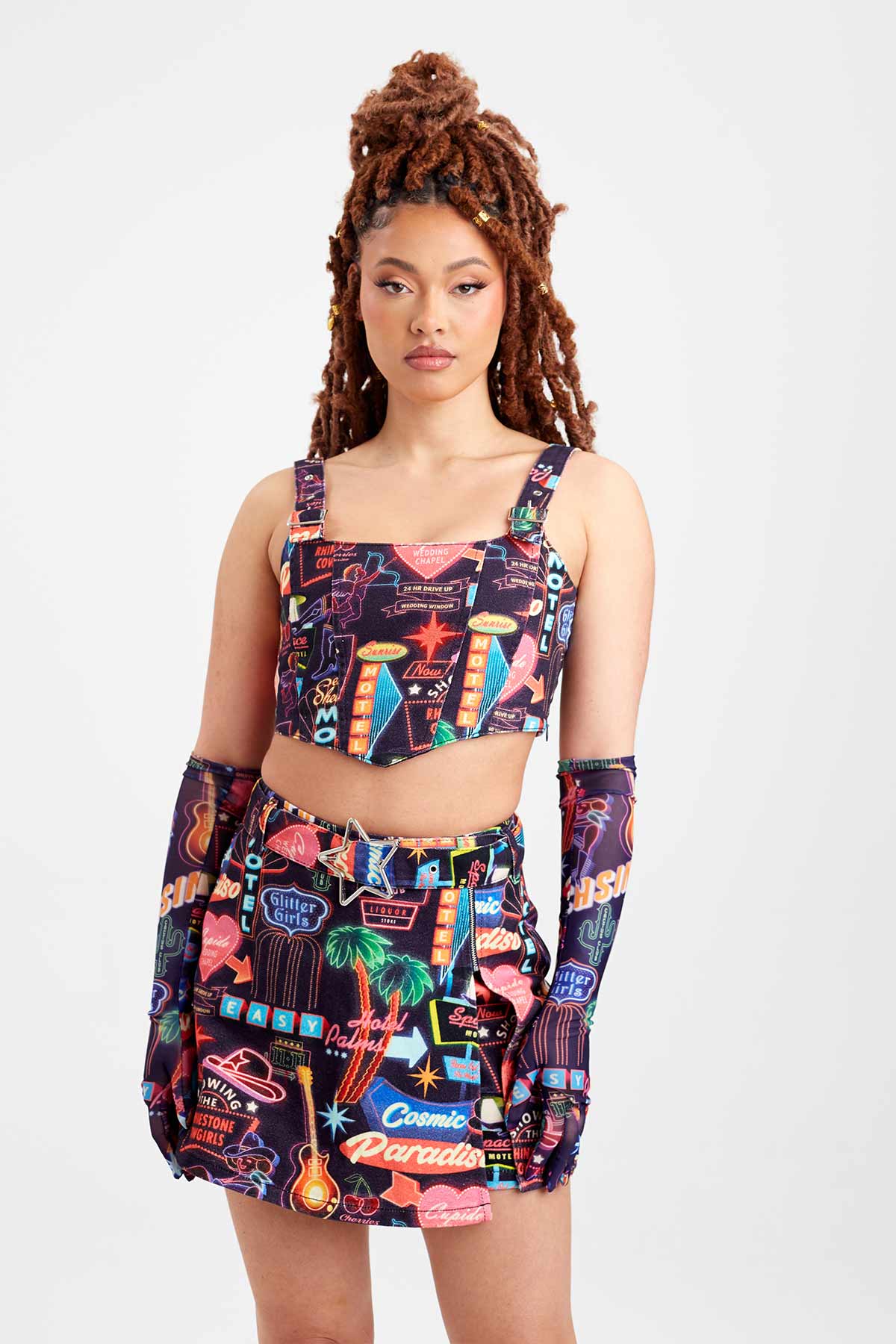 Vegas Baby Denim Skort - Easy Tiger