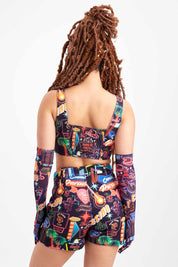 Vegas Baby Denim Corset Top - Easy Tiger