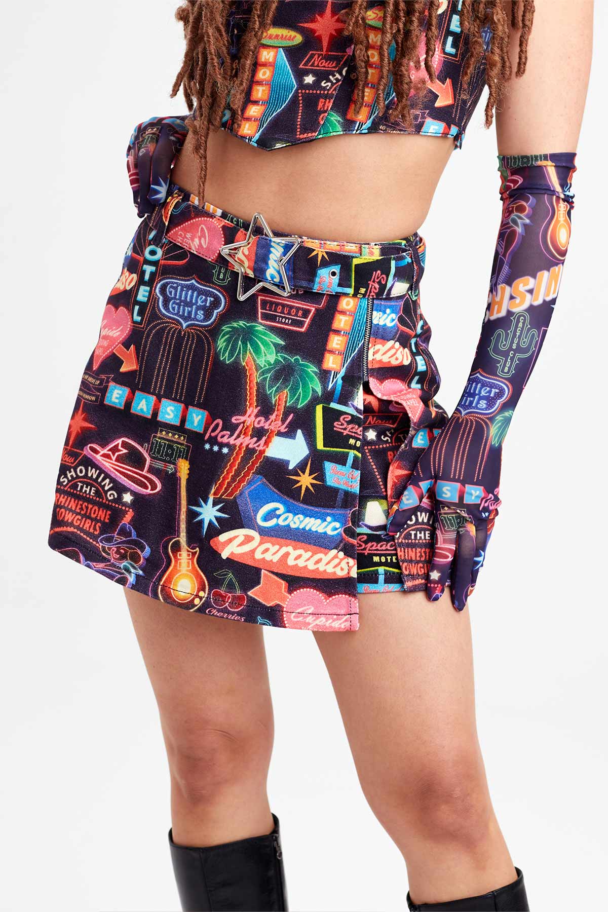 Vegas Baby Denim Skort - Easy Tiger