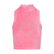 Wild At Heart Velvet Top - Pink - Easy Tiger