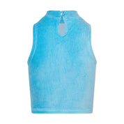 Wild At Heart Velvet Top - Blue - Easy Tiger